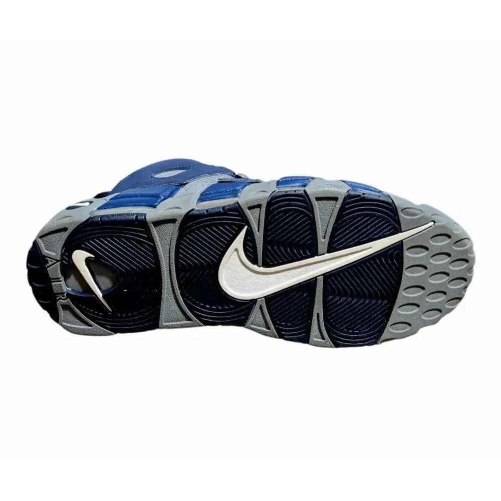 NIKE Air More Uptempo 'Cool Grey Midnight Navy' Sneakers Size 12